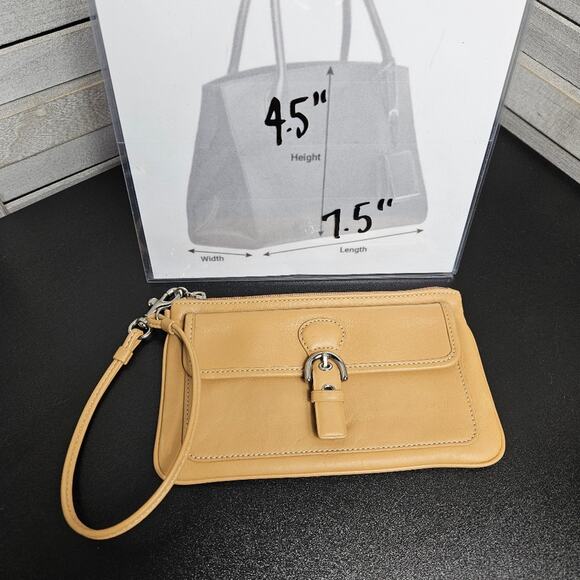 Coach Vintage Hampton Wallet/Wristlet Tan - Picture 7 of 7